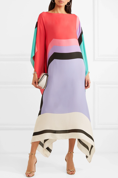 Pandora | Women's Maxi Striped Lace Summer Dress