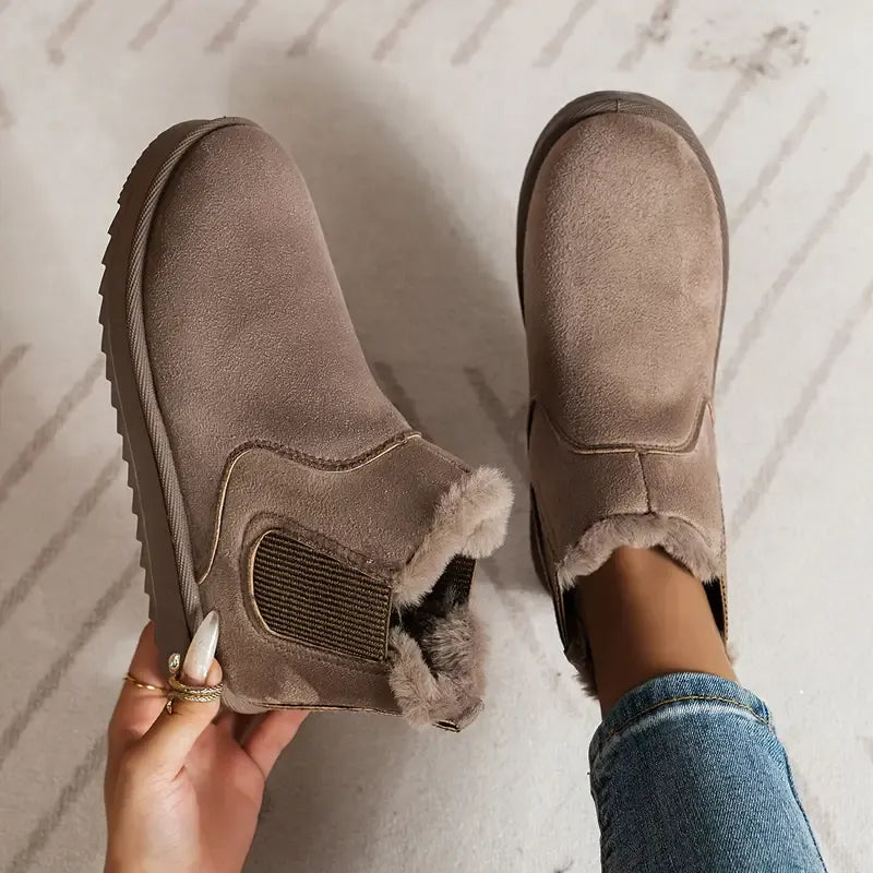 Eldora | Women's Lace Workwear Solid Boots