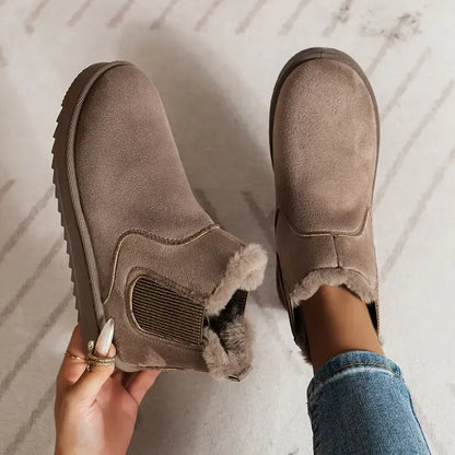 Eldora | Women's Lace Workwear Solid Boots