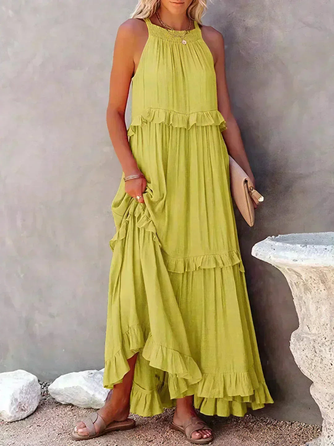 Donatella | Women's Ruffle Casual Refined Dress