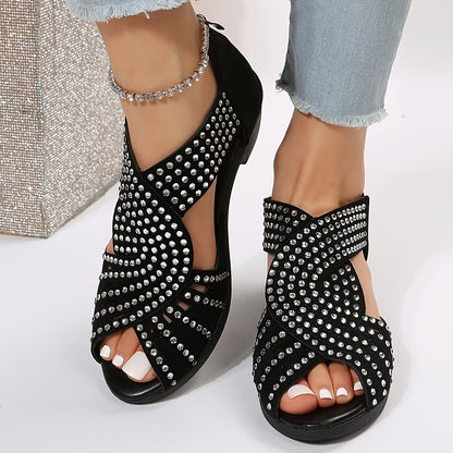Sorcha | Women's Sequin Casual Adjustable Sandals