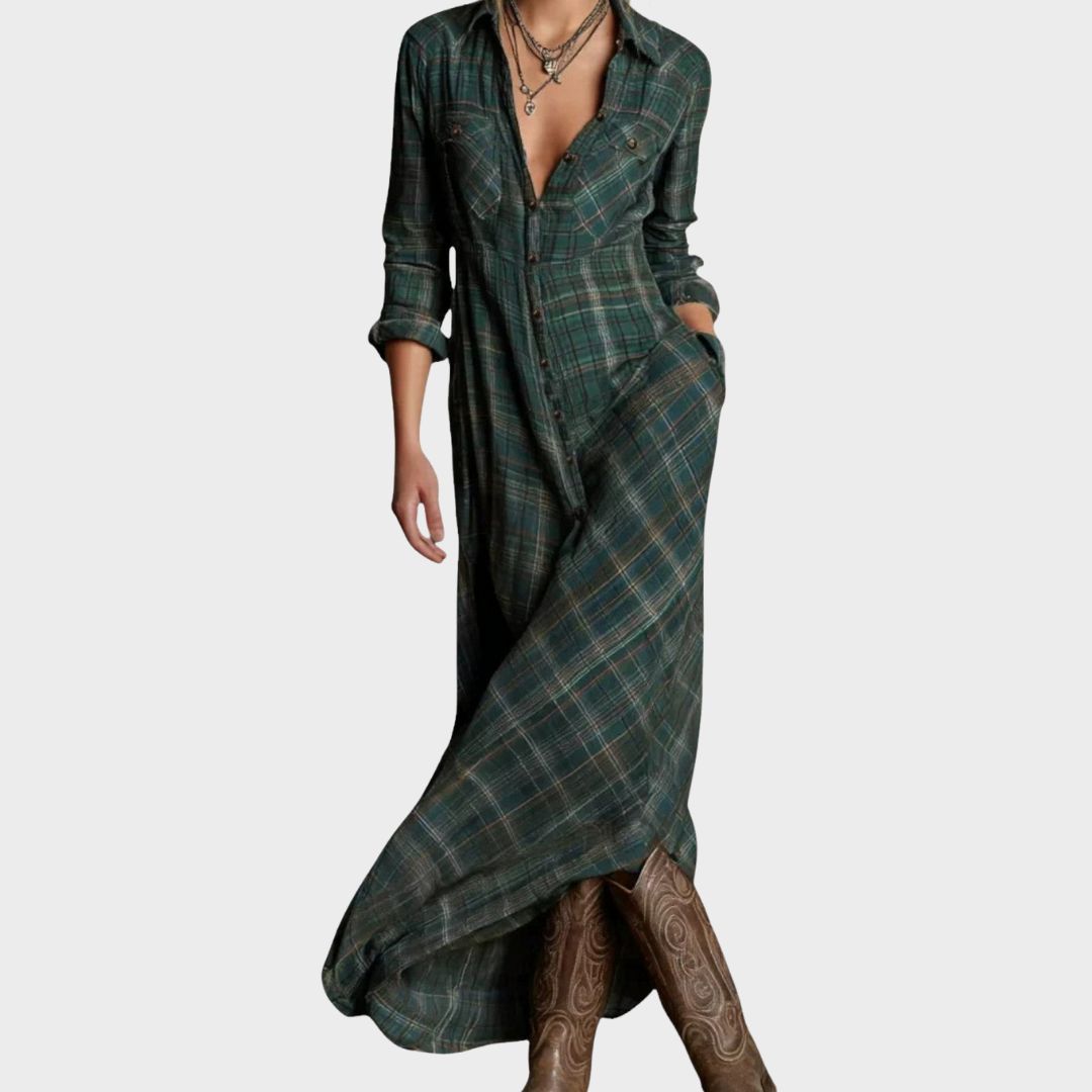 Cecile | Women's Maxi Elegant Flowing Dress