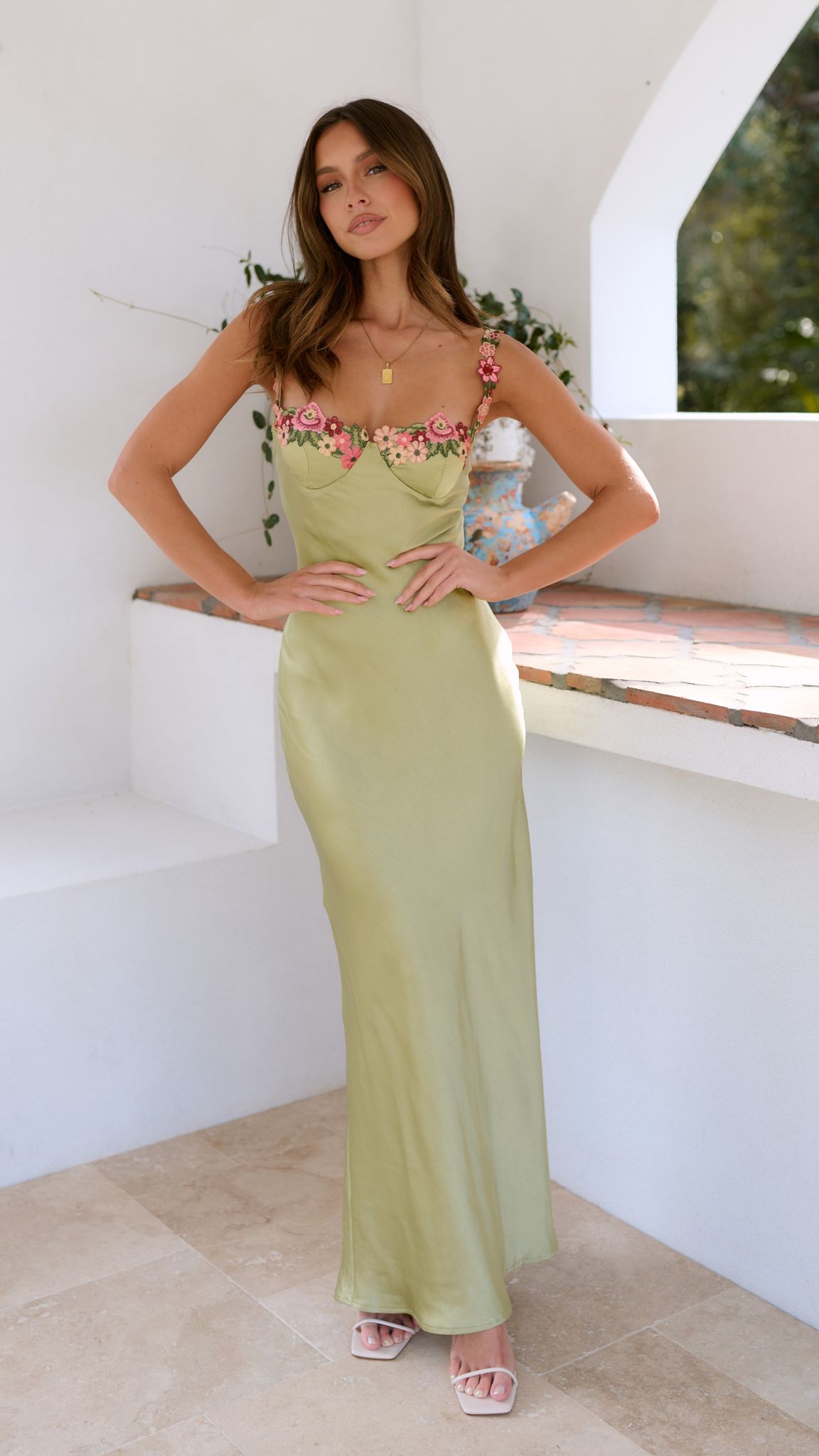 Delinda | Women's Embroidered Wedding Guest Evening Dress