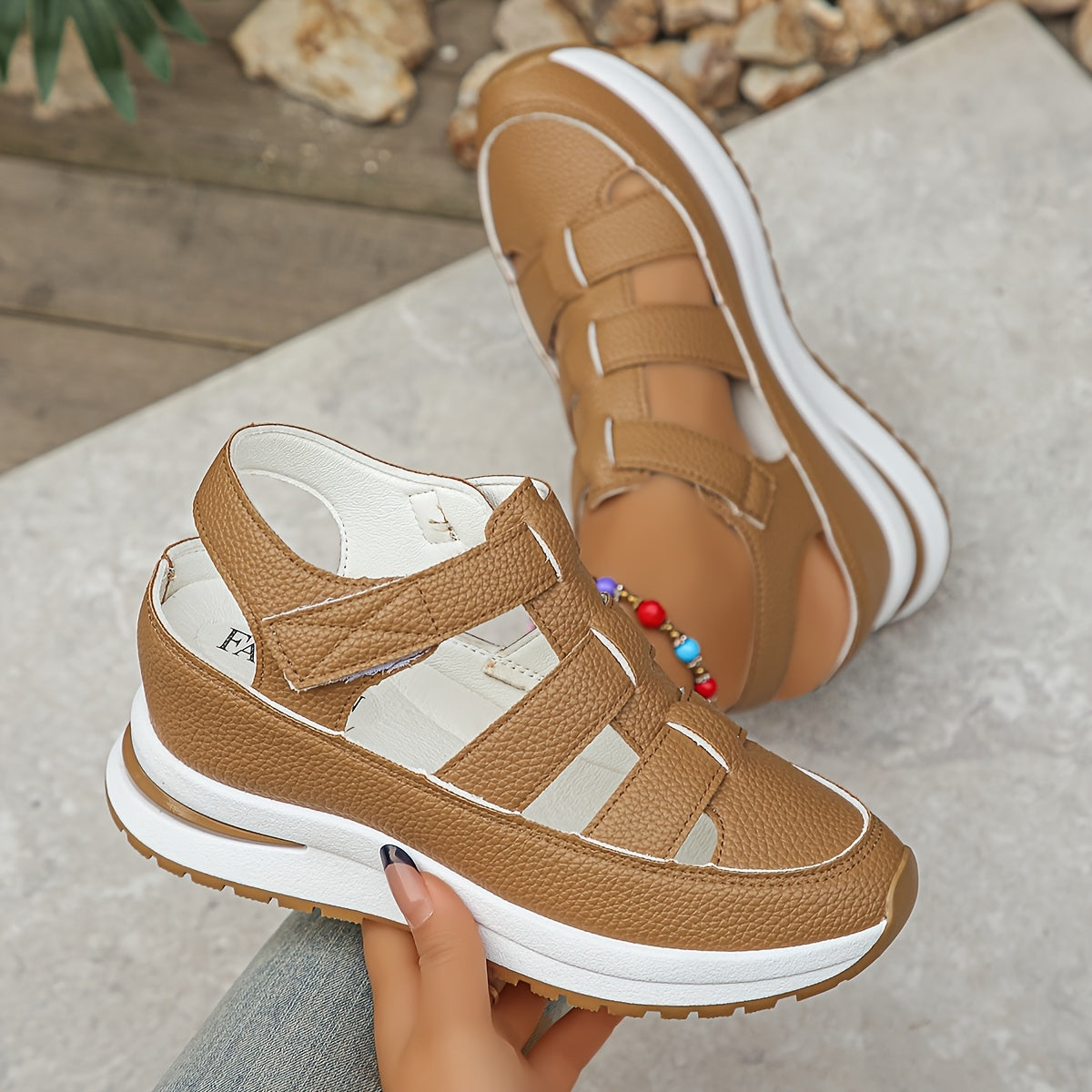 Buddug | Women's Casual Platform Adjustable Sandals
