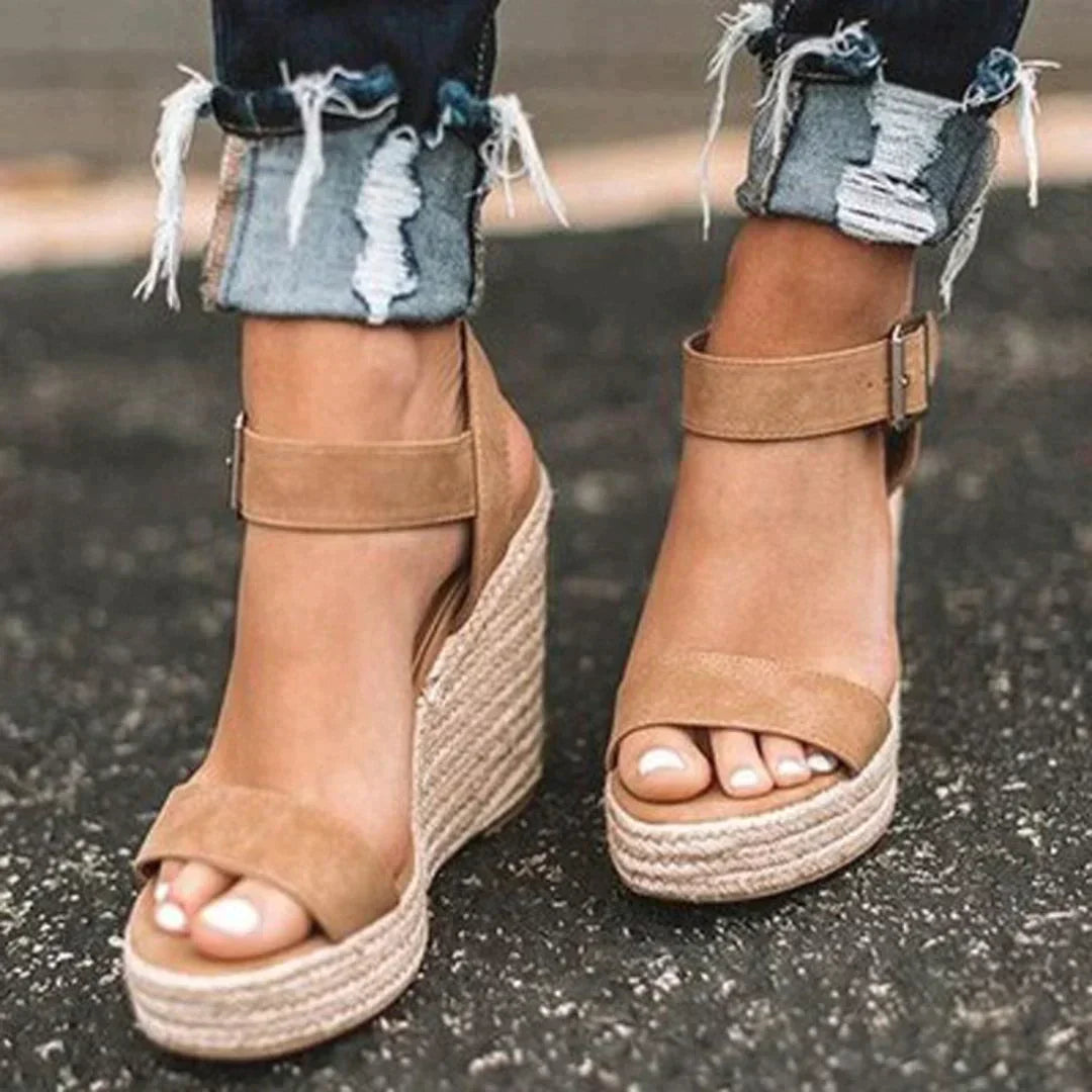 Lilac | Women's Lace Woven Adjustable Sandals