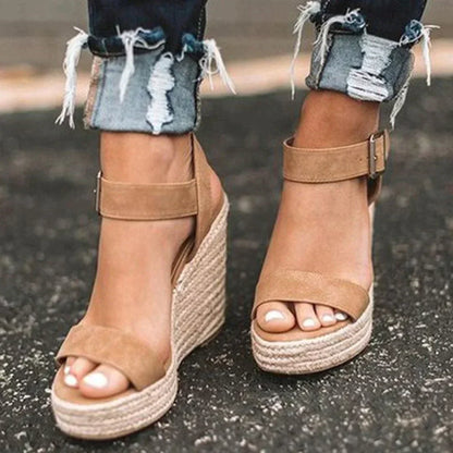 Lilac | Women's Lace Woven Adjustable Sandals