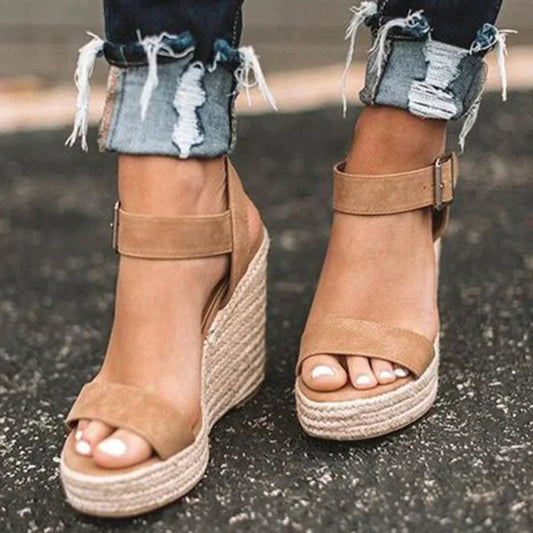 Lilac | Women's Lace Woven Adjustable Sandals
