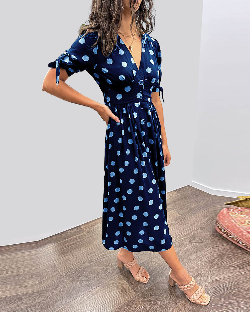 Celimene | Women's V-Neck Casual Refined Dress