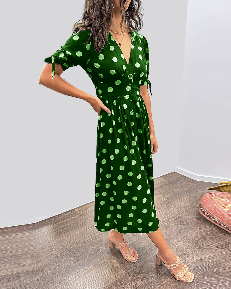 Celimene | Women's V-Neck Casual Refined Dress