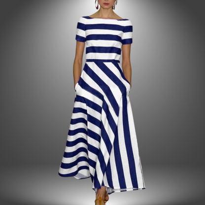 Caterina | Women's Maxi Striped Summer Dress