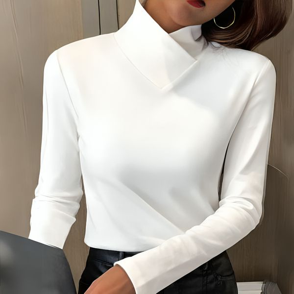 Waldelira | Women's High-Neck Refined Turtleneck Piece