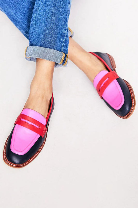 Harmonia | Women's Lace Workwear Black Loafers