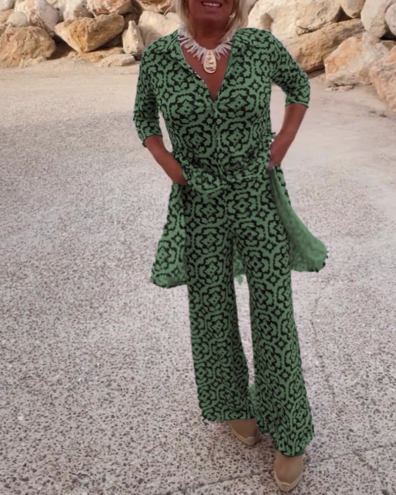 Howlite | Women's Summer Printed Two Trousers