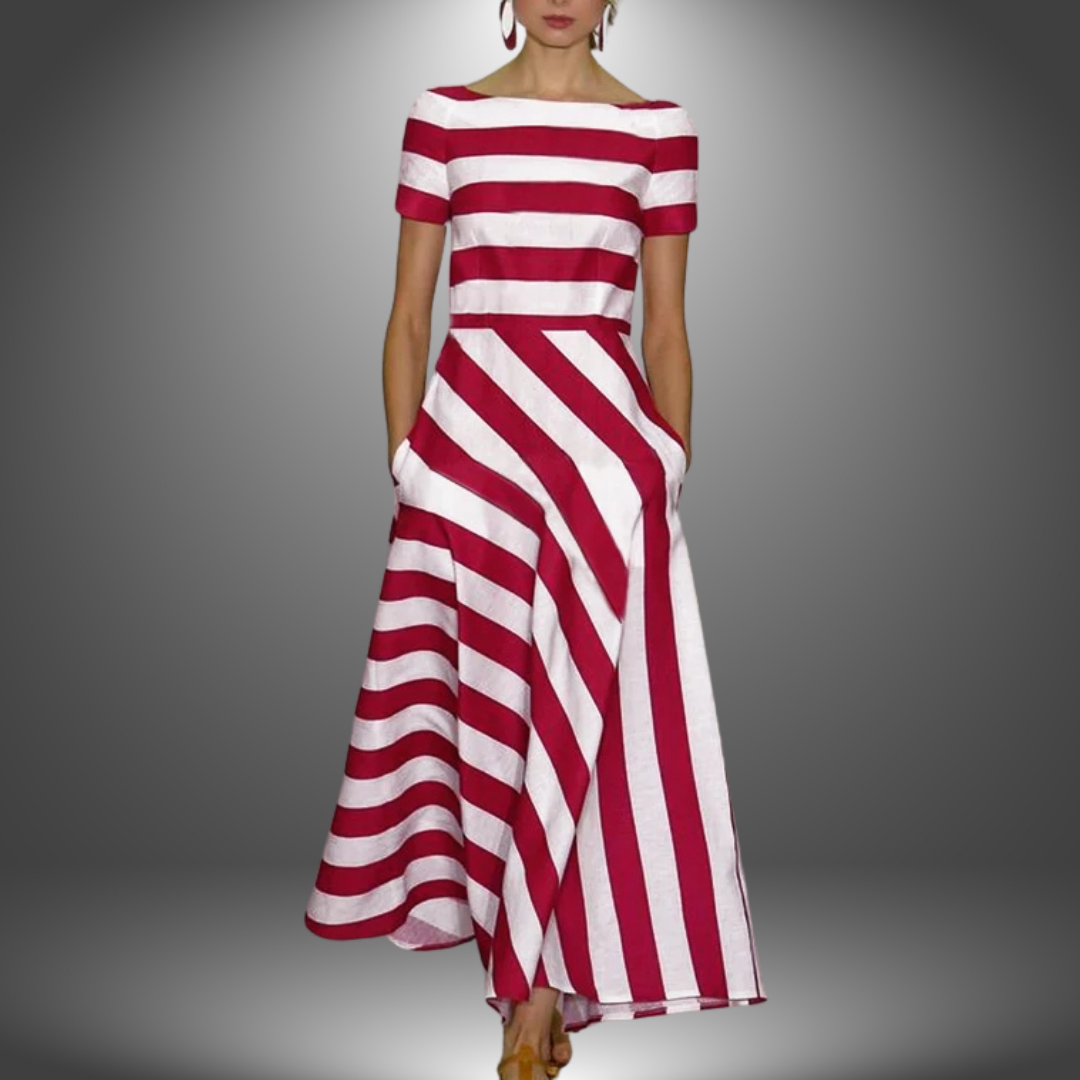 Caterina | Women's Maxi Striped Summer Dress