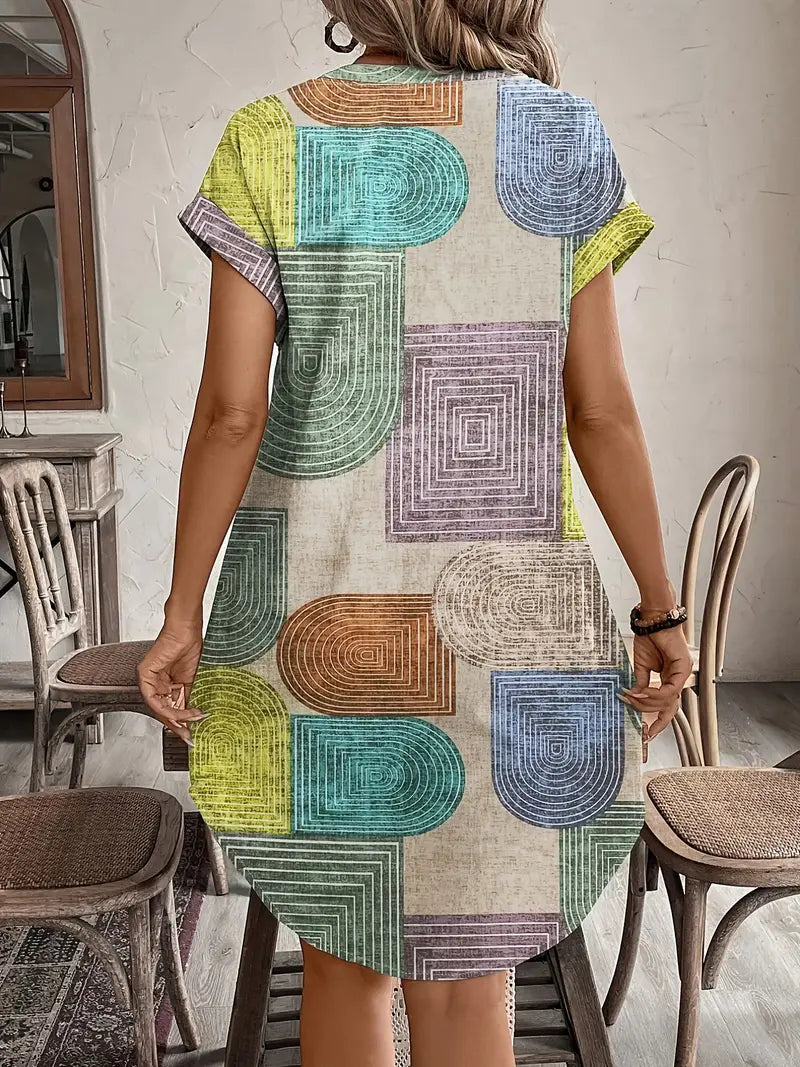 Arcadia | Women's Mini Boho V-Neck Summer Dress