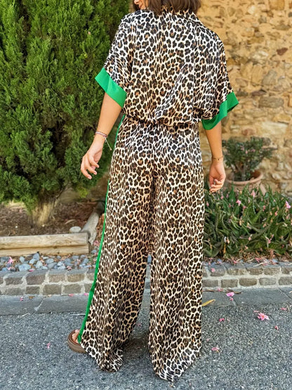 Fabiana | Women's Animal-Print Wide-Leg Beach Piece