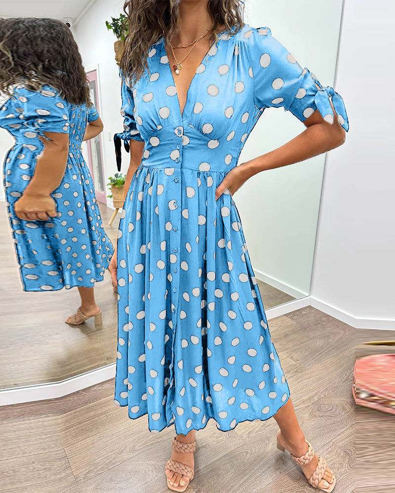 Celimene | Women's V-Neck Casual Refined Dress