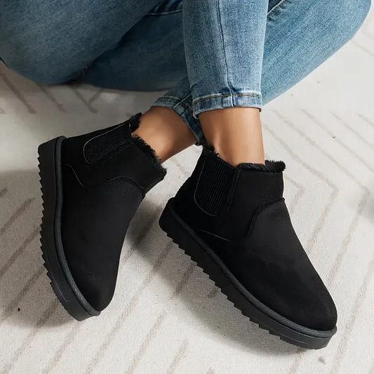 Eldora | Women's Lace Workwear Solid Boots