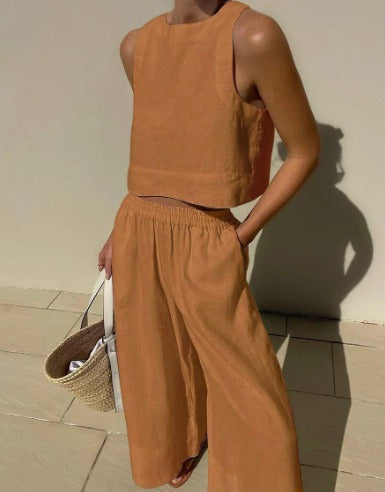 Kunzite | Women's Wide-Leg Beach Two Trousers