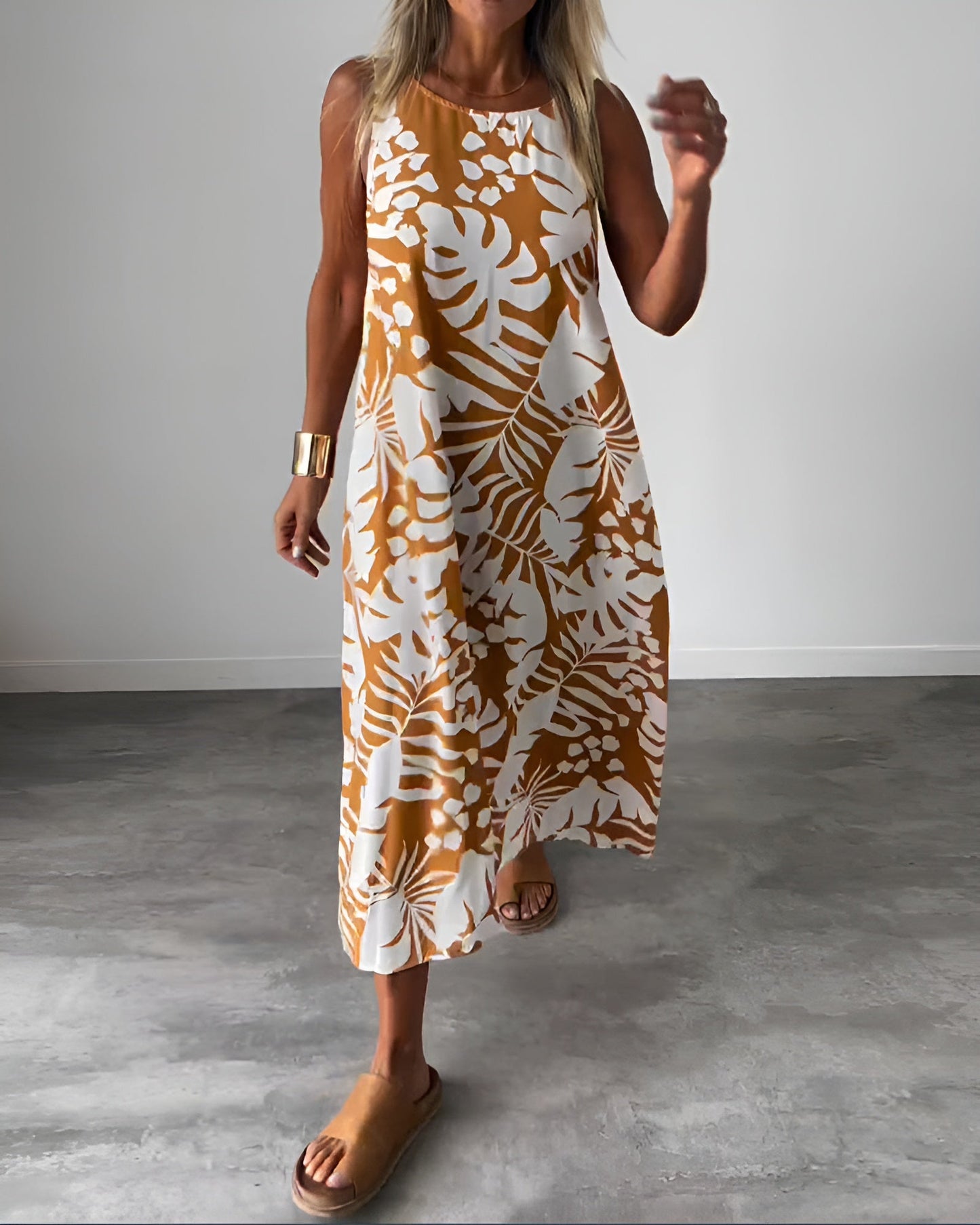 Capucine | Women's No-Sleeve Draped Refined Evening Dress