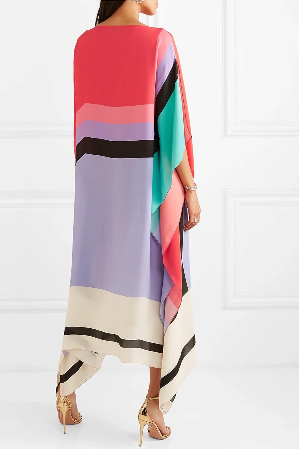 Pandora | Women's Maxi Striped Lace Summer Dress