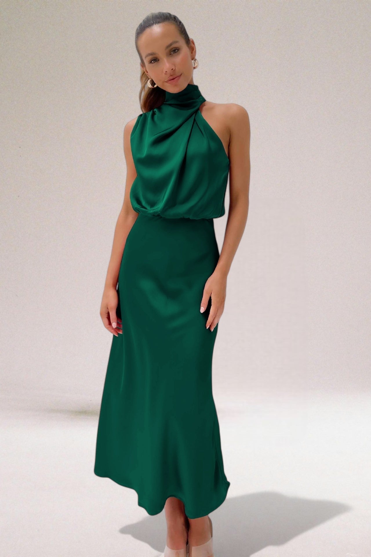 Marisol | Women's Wedding Refined Halter Dress