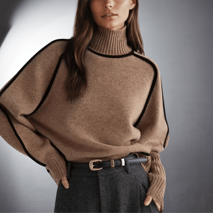Quelindra | Women's Sustainable Oversized High-Neck Jumper