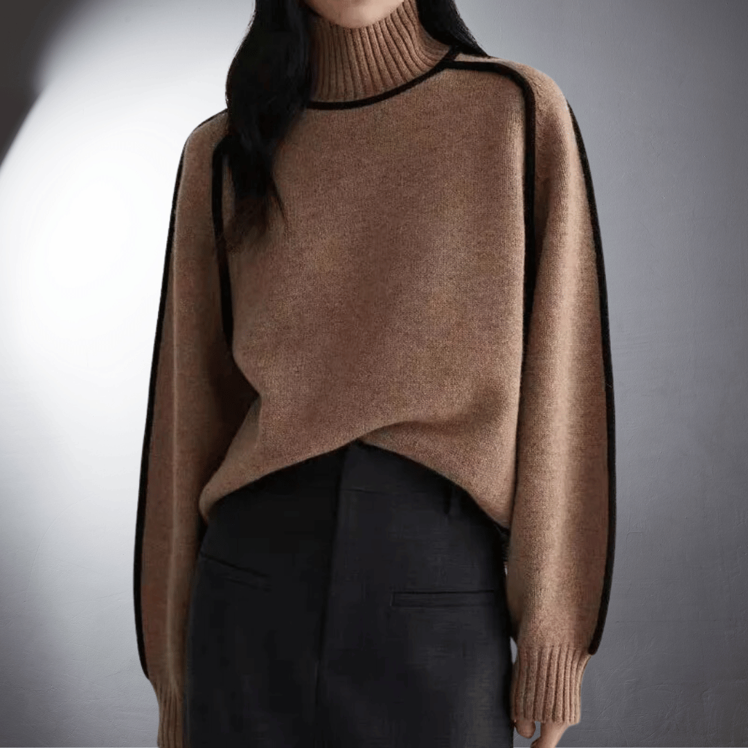 Quelindra | Women's Sustainable Oversized High-Neck Jumper