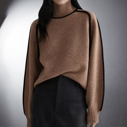 Quelindra | Women's Sustainable Oversized High-Neck Jumper