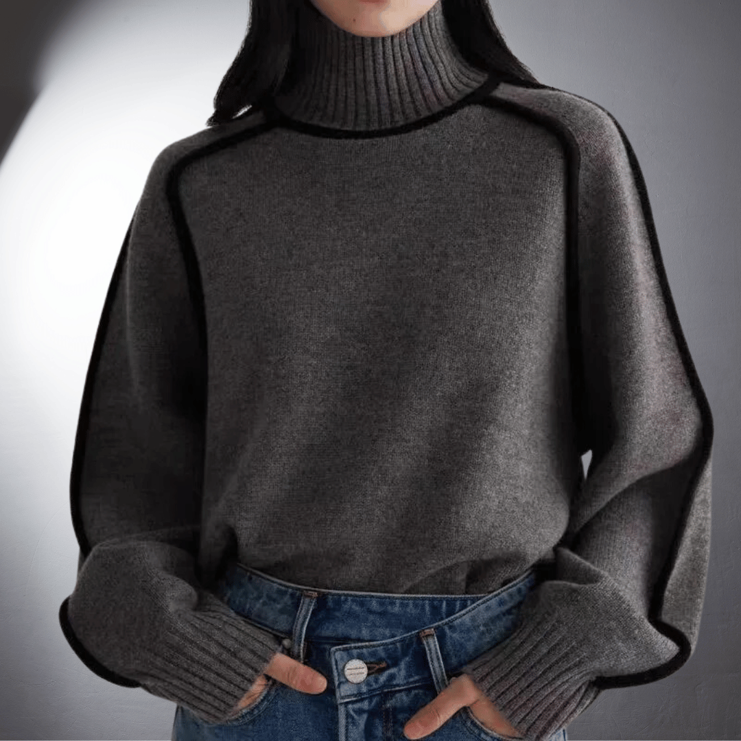 Quelindra | Women's Sustainable Oversized High-Neck Jumper