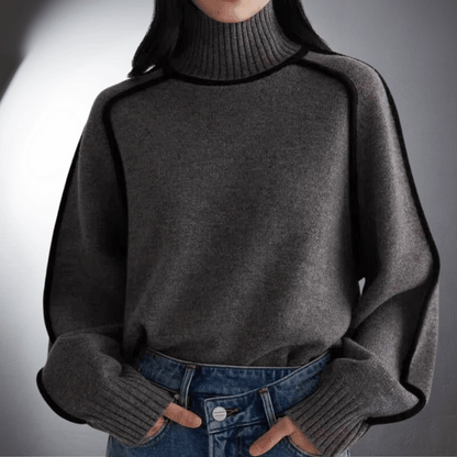 Quelindra | Women's Sustainable Oversized High-Neck Jumper