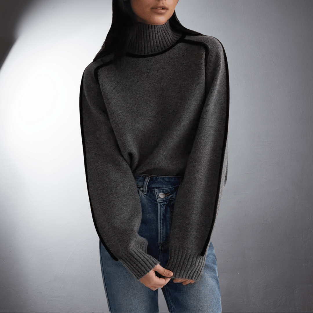 Quelindra | Women's Sustainable Oversized High-Neck Jumper