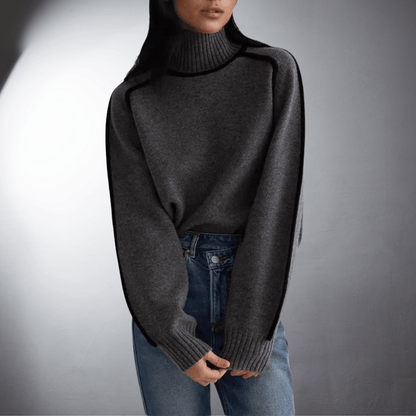 Quelindra | Women's Sustainable Oversized High-Neck Jumper