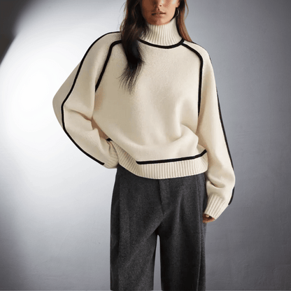 Quelindra | Women's Sustainable Oversized High-Neck Jumper