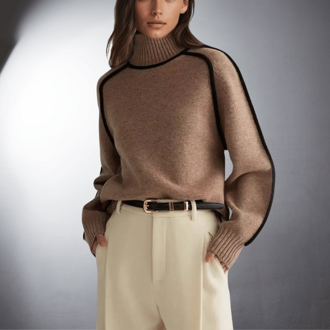 Quelindra | Women's Sustainable Oversized High-Neck Jumper