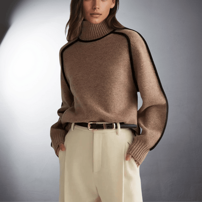 Quelindra | Women's Sustainable Oversized High-Neck Jumper