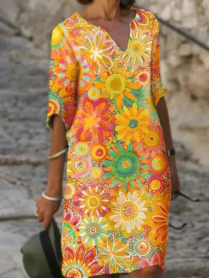 Sixtine | Women's Tummy-Control Floral Tummy Evening Dress