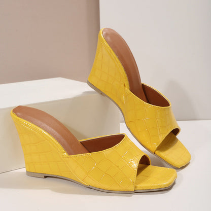 Flora | Women's Lace Leather Wedge Shoes