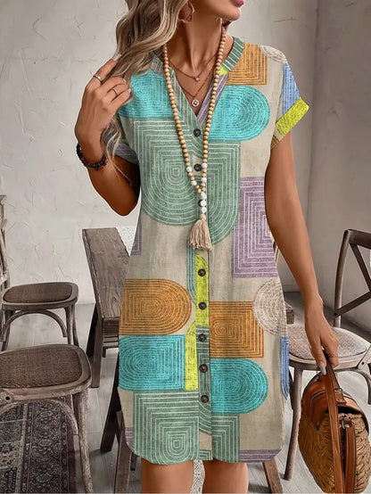 Arcadia | Women's Mini Boho V-Neck Summer Dress