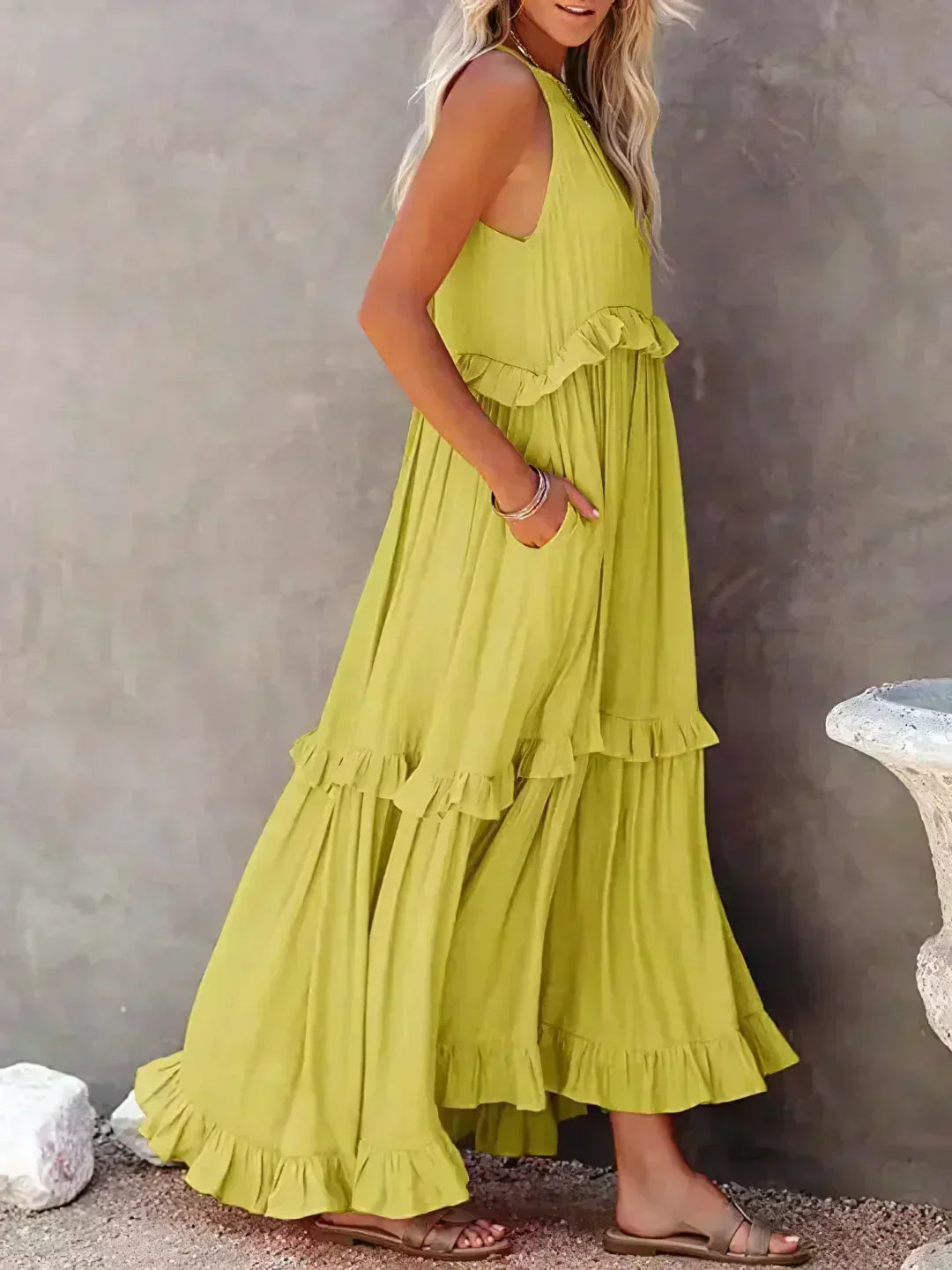 Donatella | Women's Ruffle Casual Refined Dress