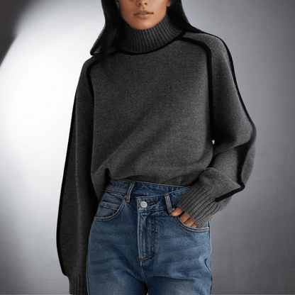Quelindra | Women's Sustainable Oversized High-Neck Jumper