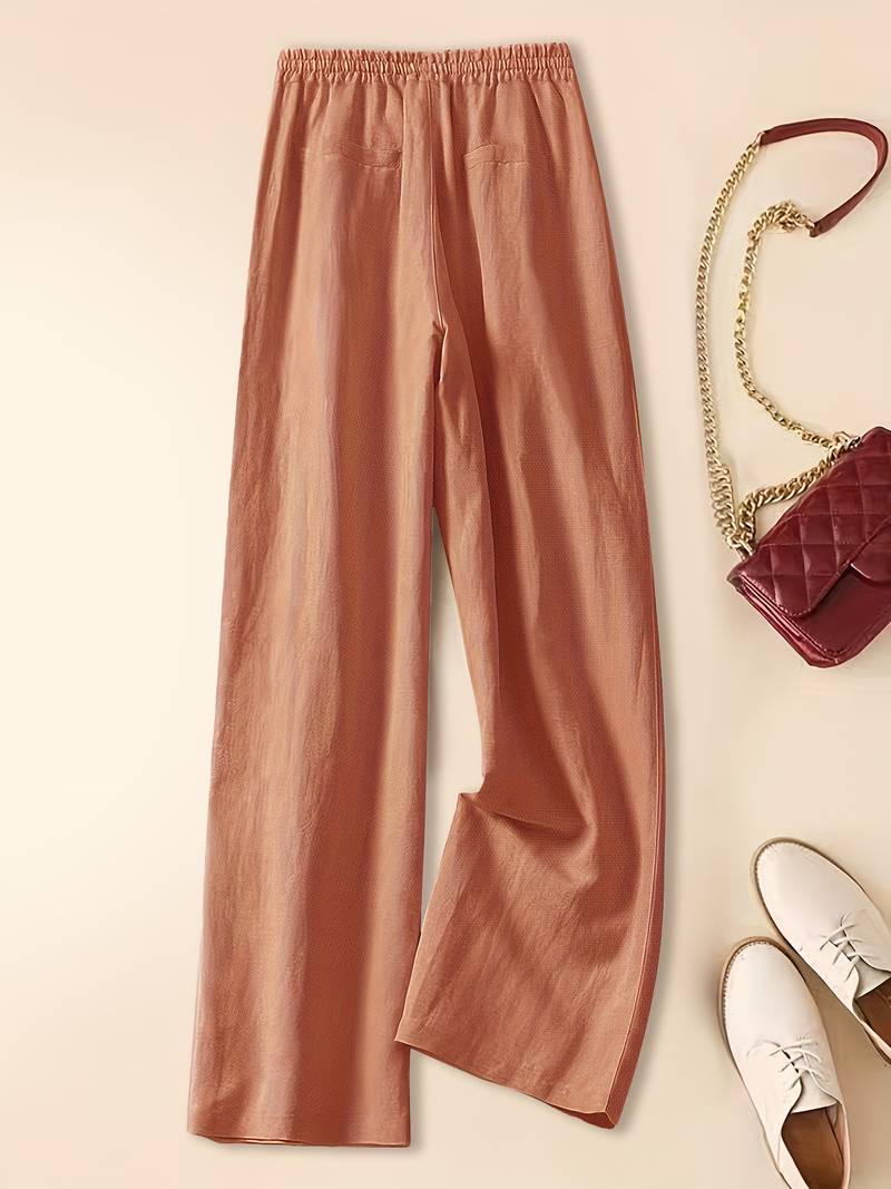 Darlena | Women's Beach Relaxed Drawstring Trousers