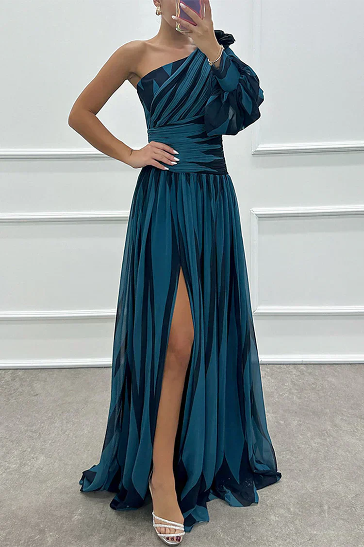 Delima | Women's Maxi Striped Wedding Dress