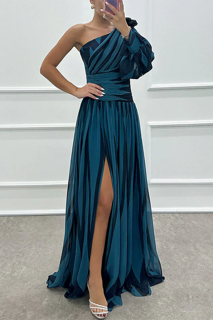 Delima | Women's Maxi Striped Wedding Dress