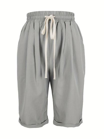 Aillin | Women's Beach Relaxed Capri Trousers