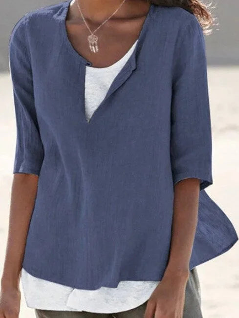 Malama | Women's Lace V-Neck Summer Top