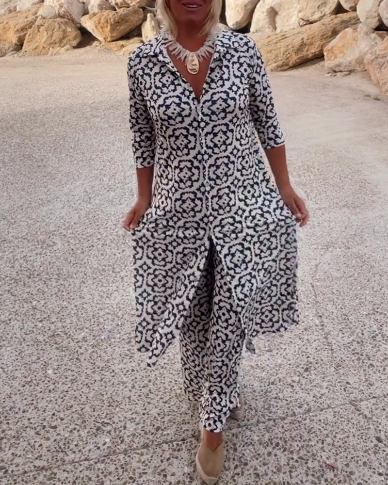 Howlite | Women's Summer Printed Two Trousers