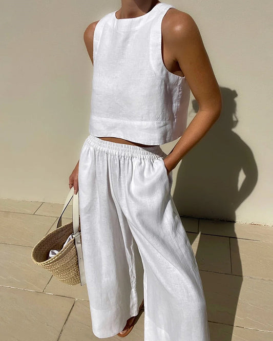 Kunzite | Women's Wide-Leg Beach Two Trousers