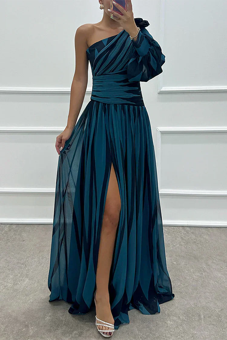 Delima | Women's Maxi Striped Wedding Dress
