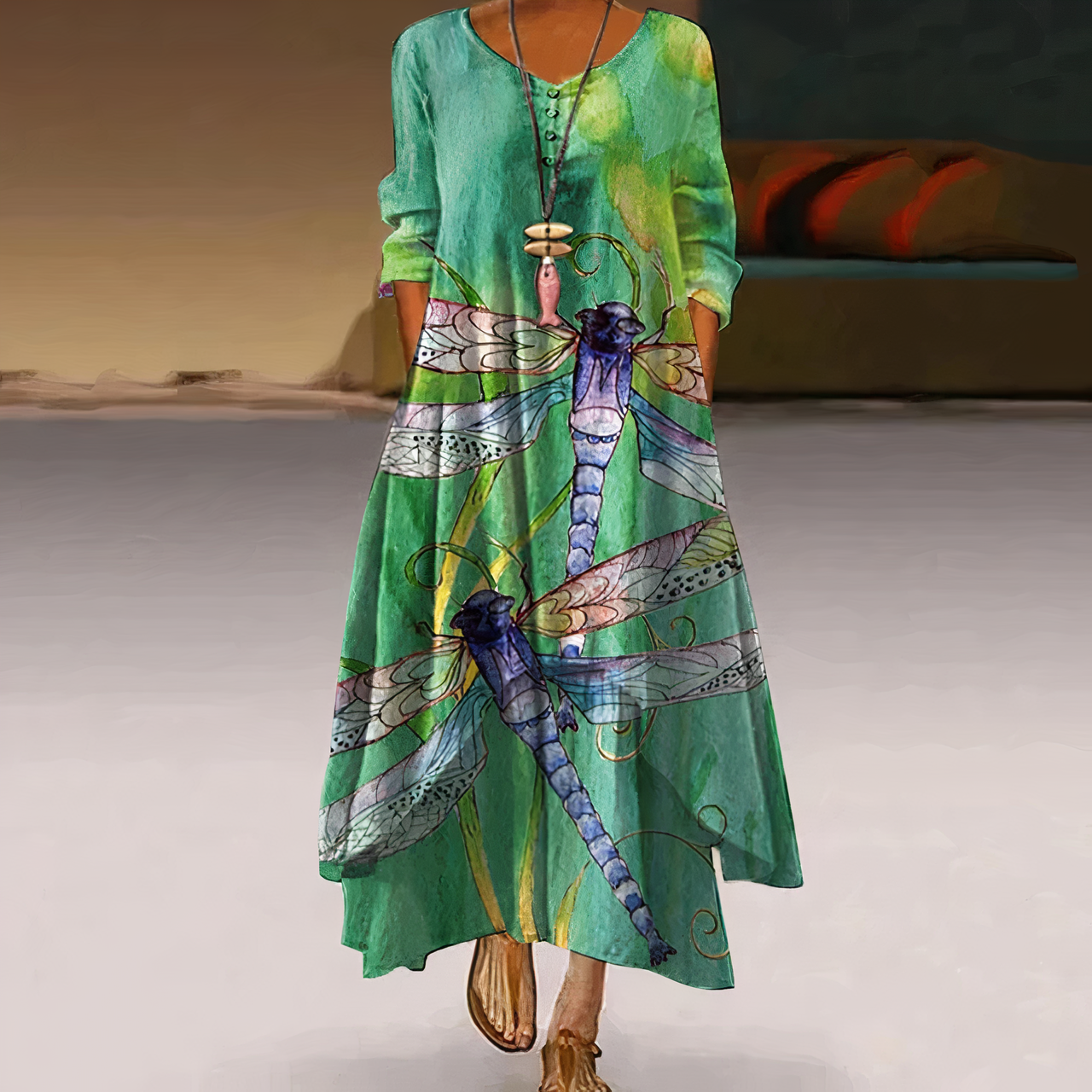 Tamsin | Women's Maxi Floral Oversized Casual Dress